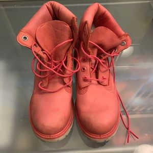 Timberland Pink Leather Shoes